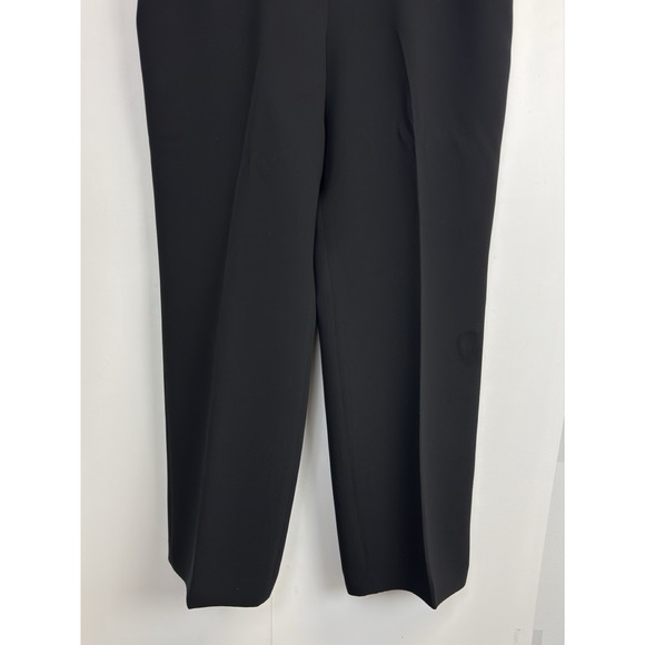 Le Suit Dress Pants Womens Sz 12 Black Lined Business Career 34 Waist 32 Inseam - Picture 3 of 7